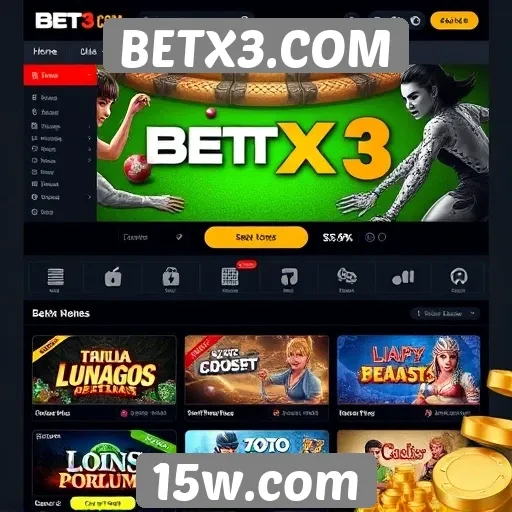 Interface do BETX3.COM facilita navegação e acesso aos jogos